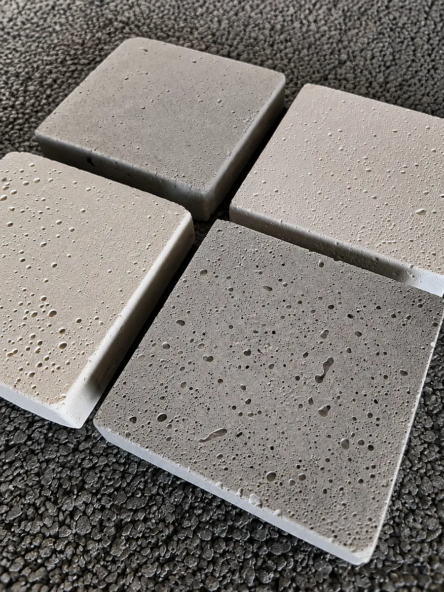 Atérmicos, amostras, Concretto Studio
