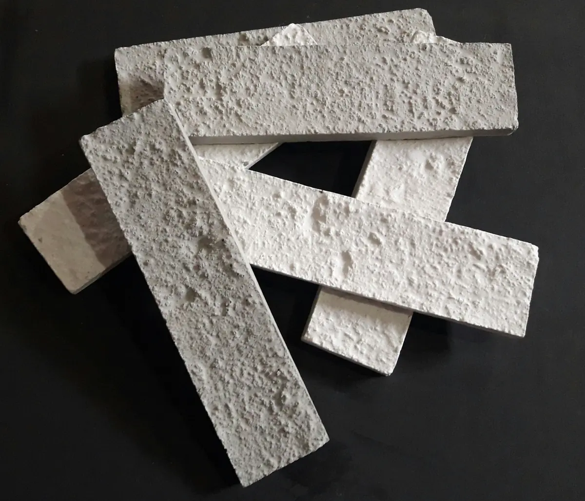Brick retificado, detalhe, Concretto Studio