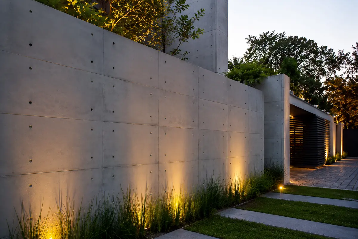 Industrial pré-furos, muro, Concretto Studio