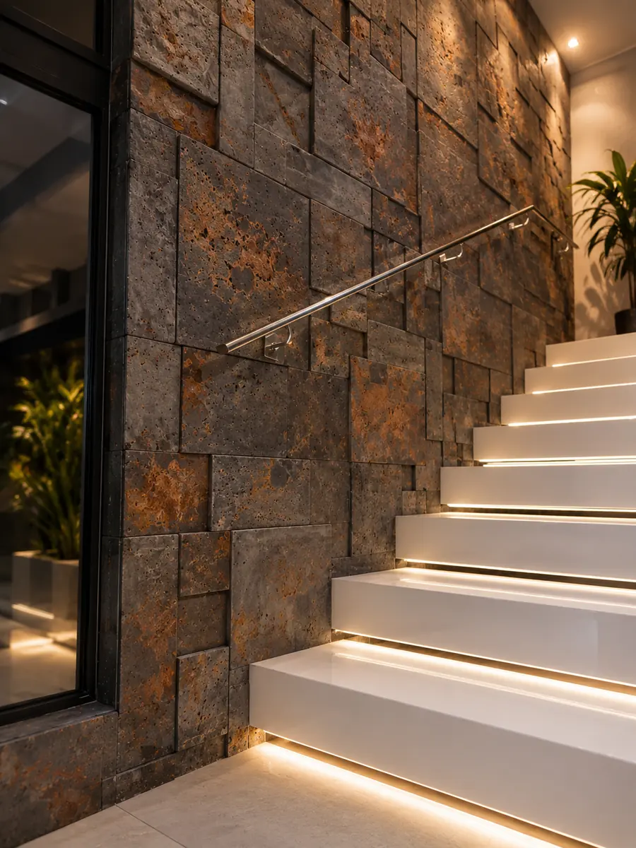 Mosaico serrado carbon black, Concretto Studio